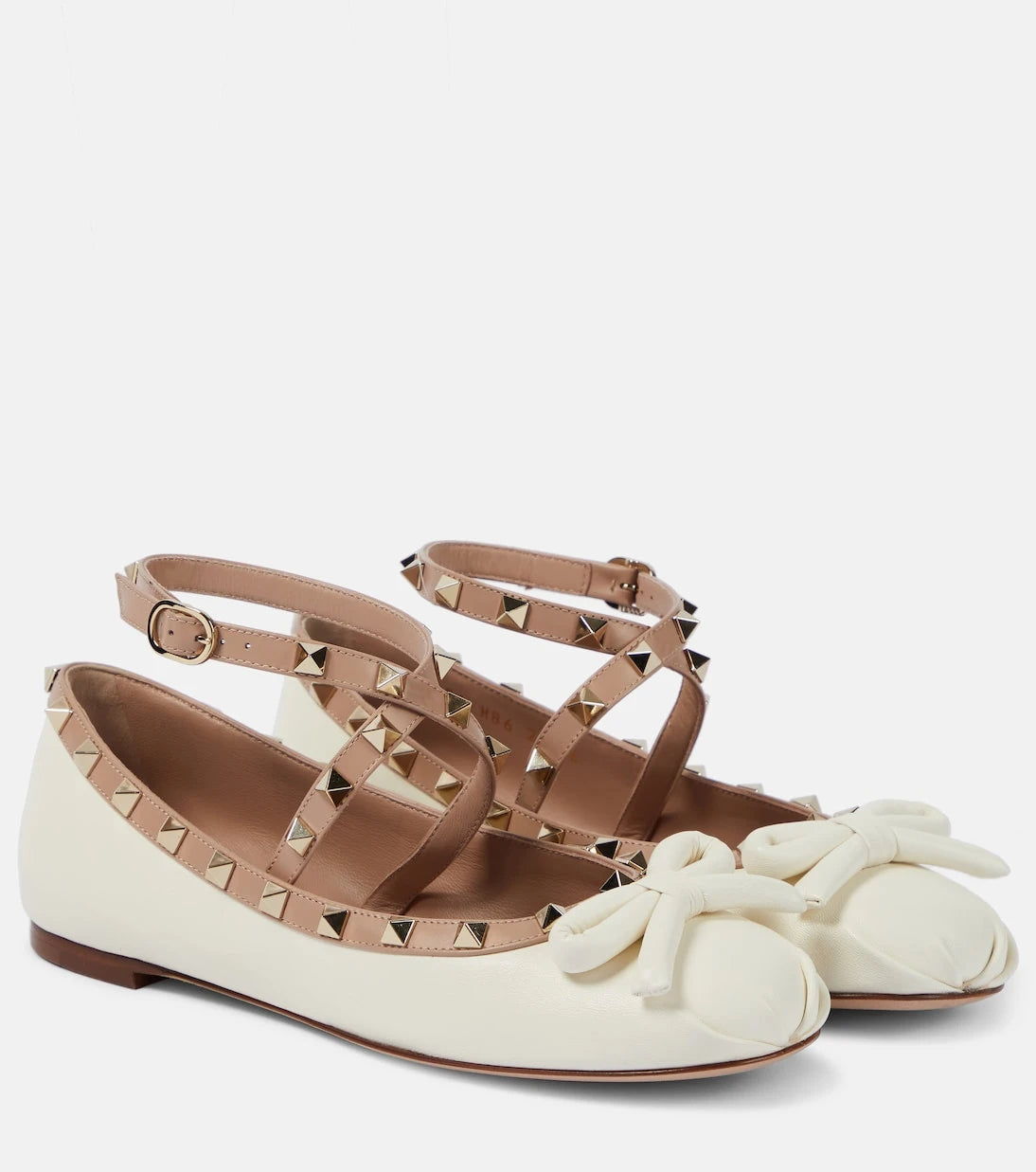 Valentino Garavani - Rockstud leather ballet flats