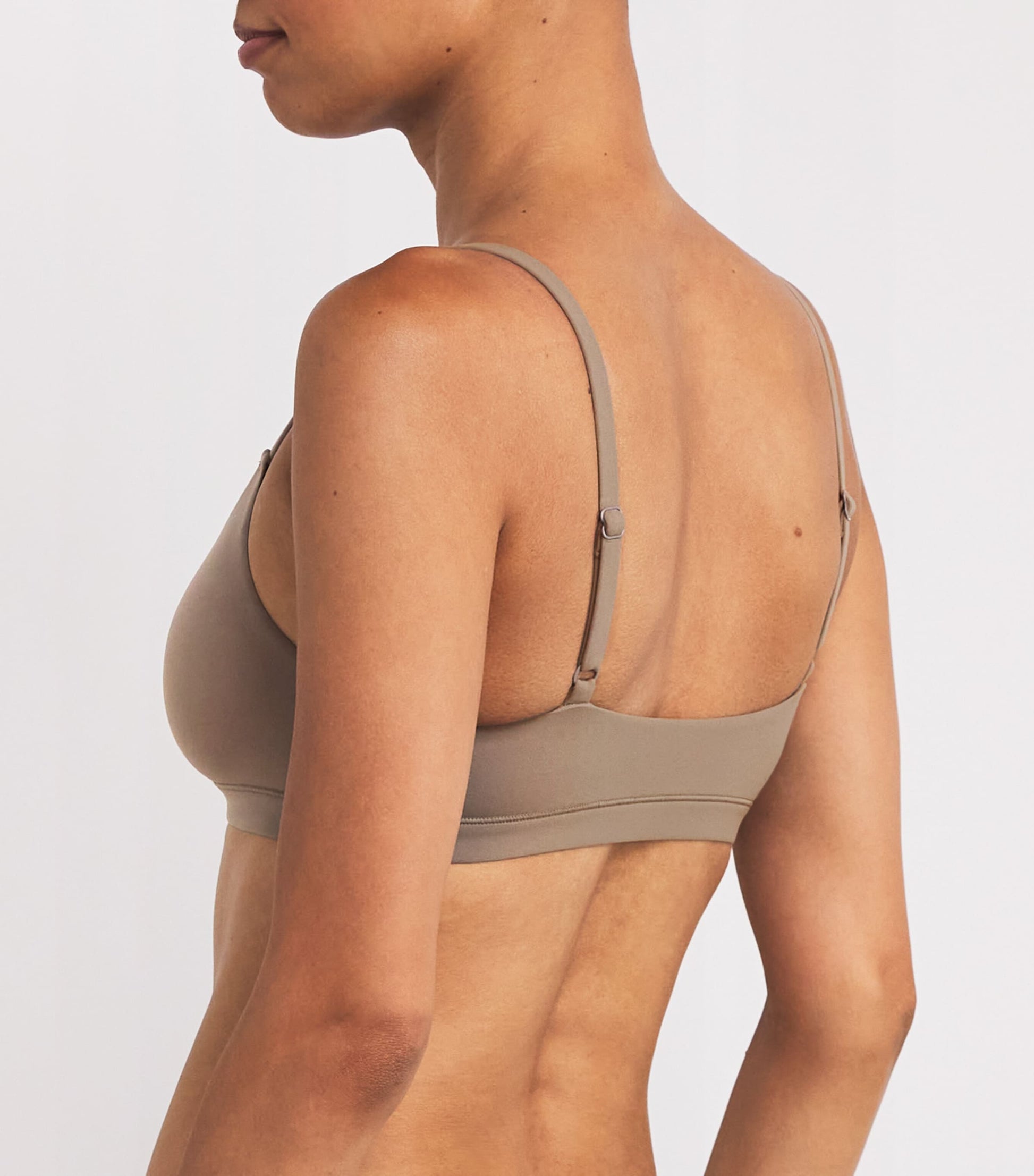 Fits Everybody Scoop-Neck Bralette TRUFFLE