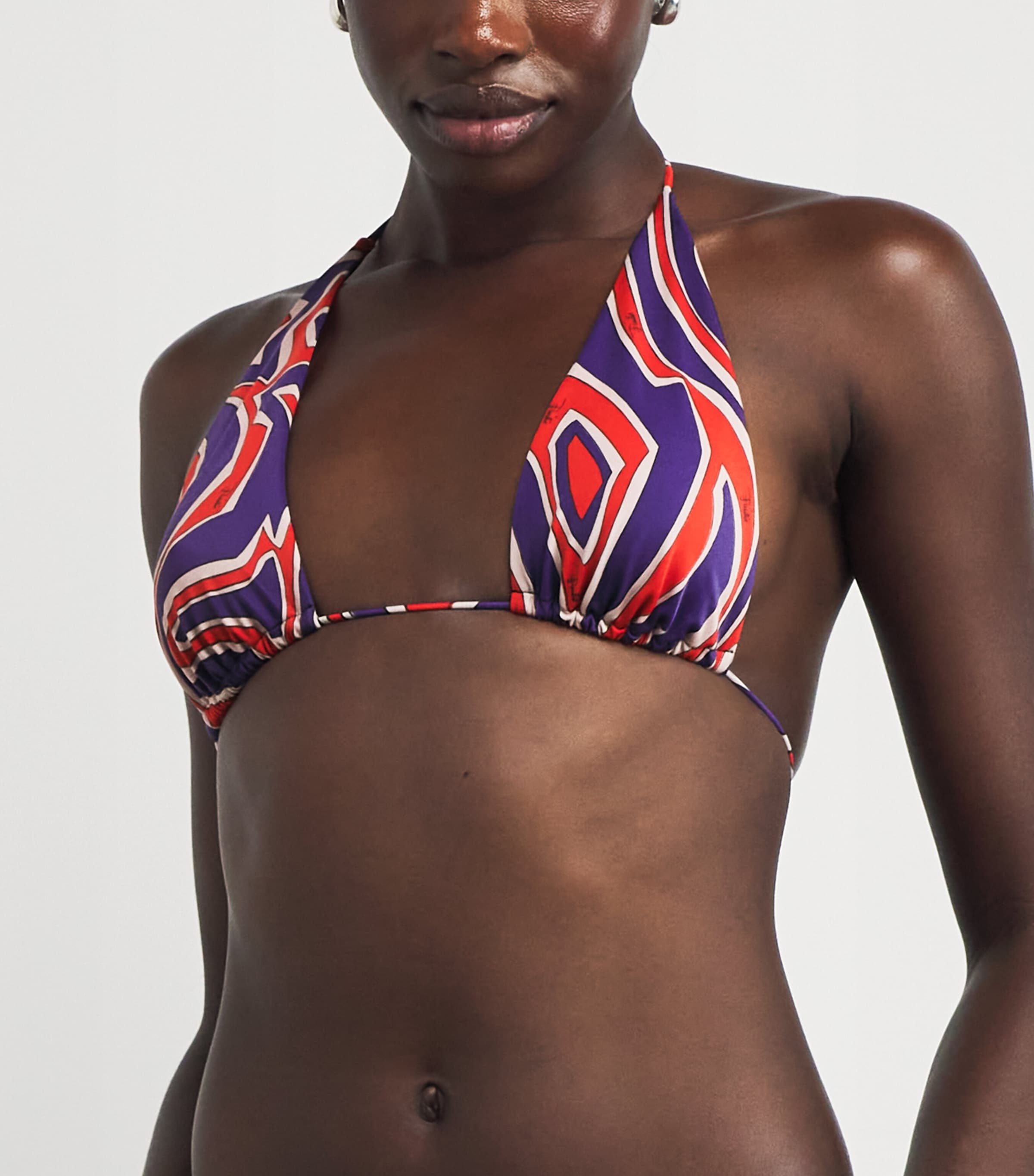 Multi Labirinto Print Bikini Top