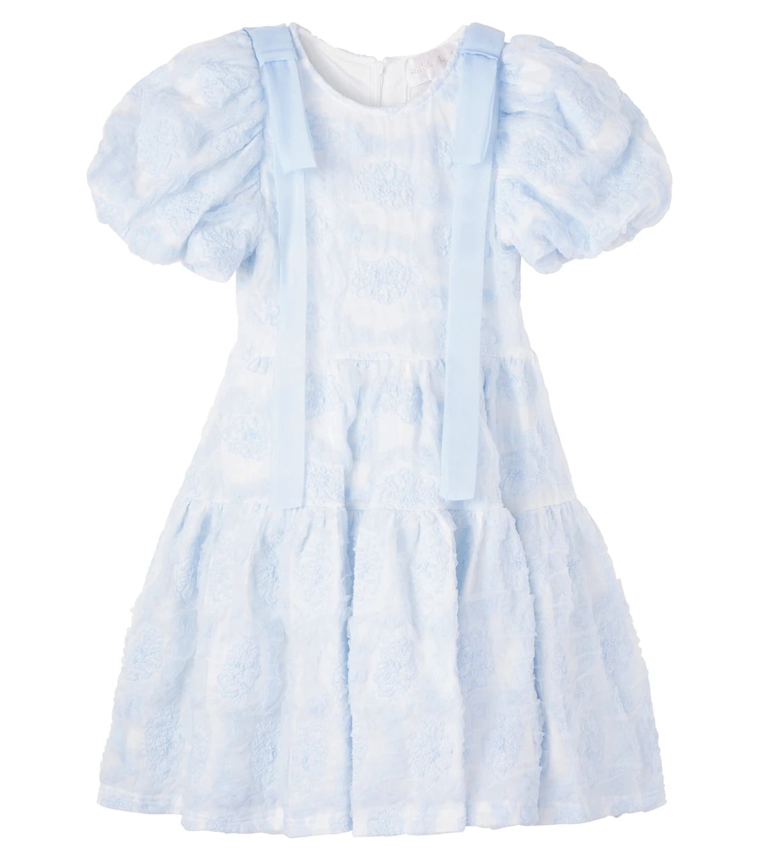 Petite Amalie - Bow-detail embroidered dress