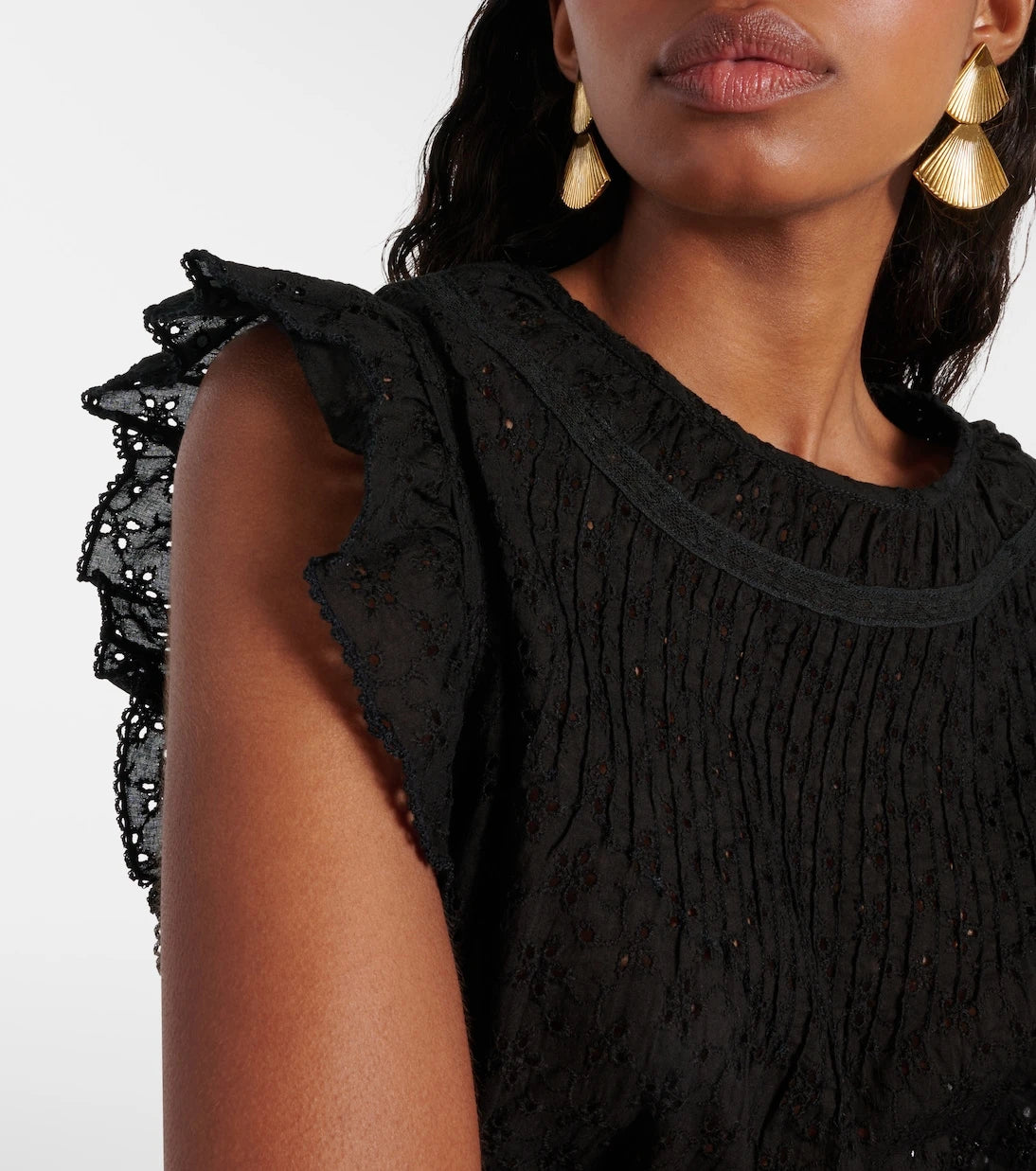 Poupette St Barth - Galia ruffled top