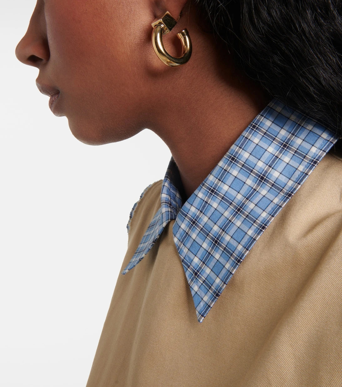 Miu Miu - Logo hoop earrings