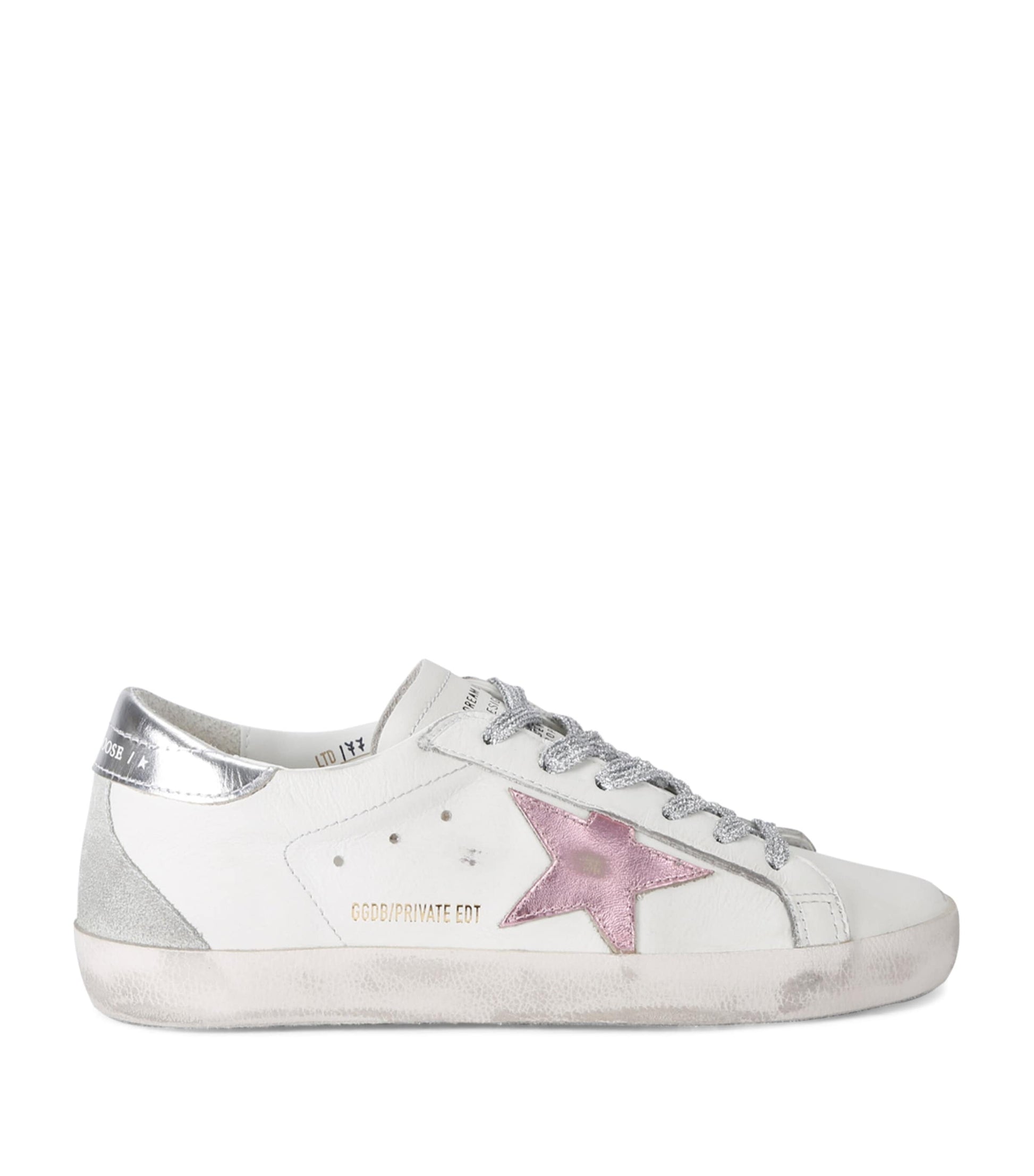Golden Goose White Leather Exclusive Super-Star Sneakers