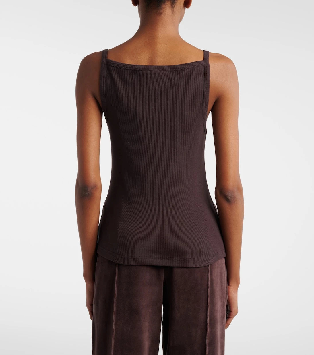 Courrèges - Ribbed-knit cotton tank top