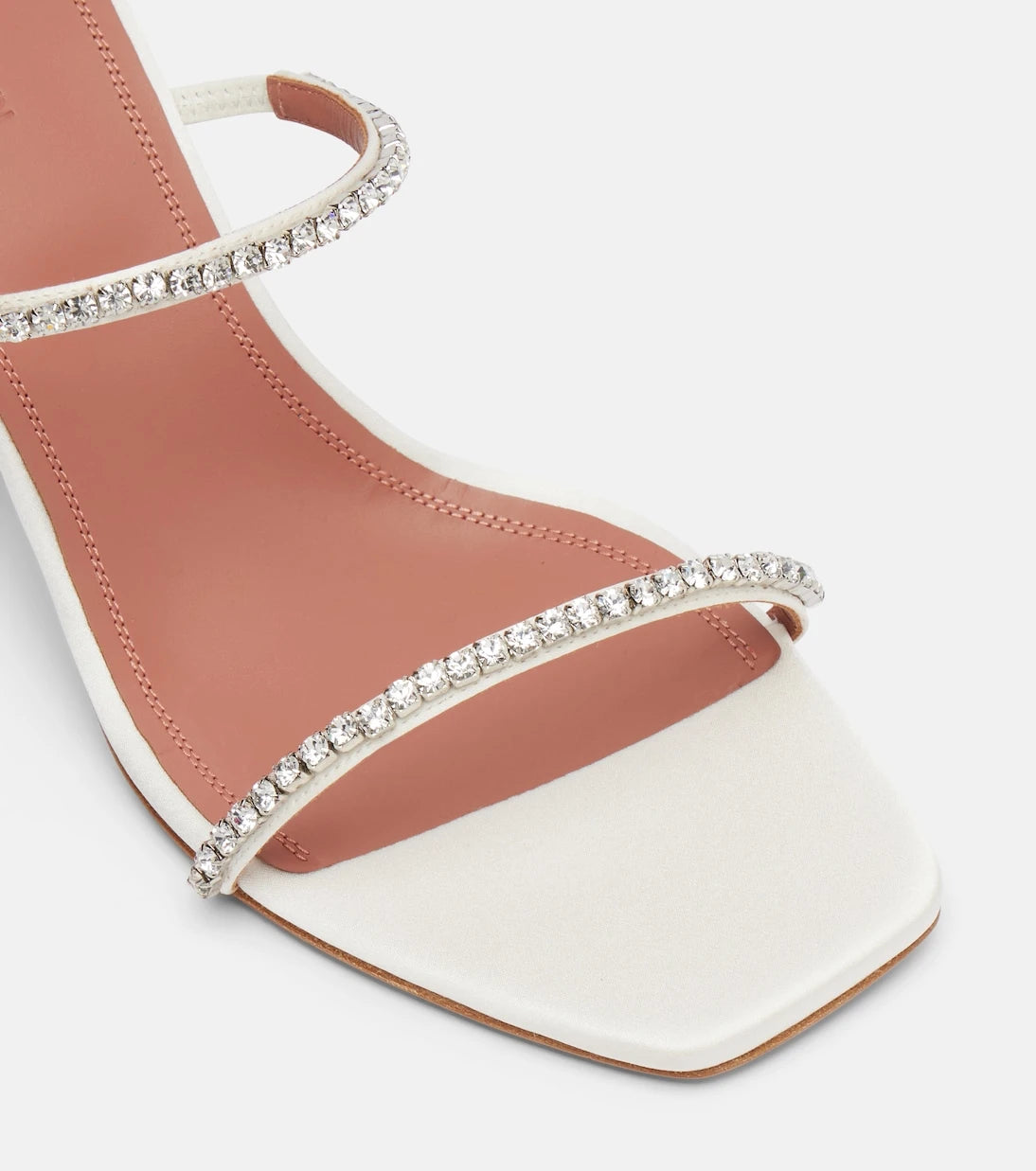Amina Muaddi - Gilda 70 embellished satin mules