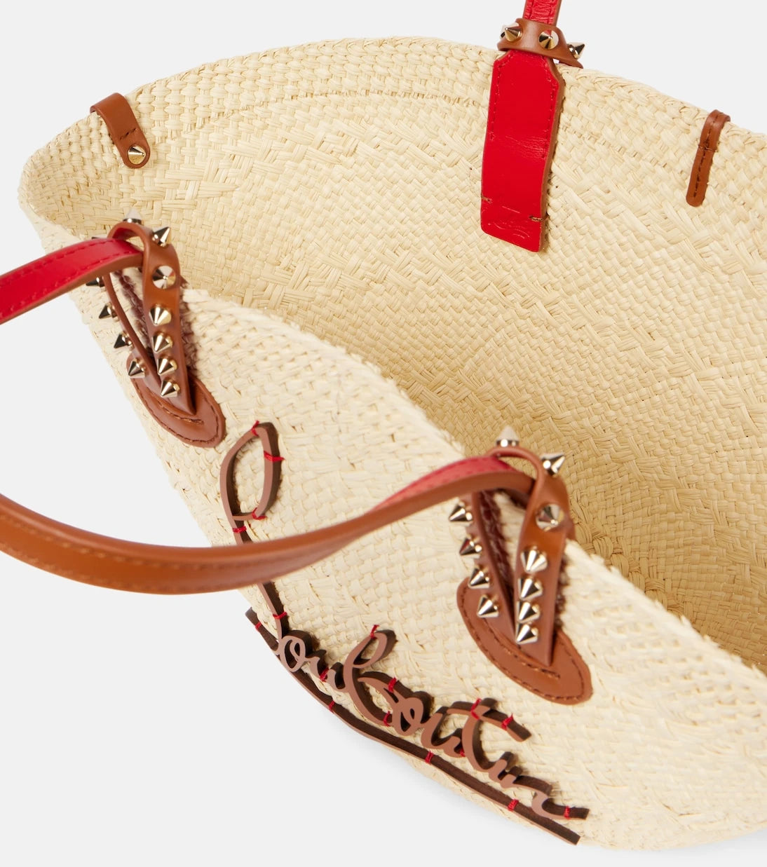 Christian Louboutin - Cabata Mini raffia basket bag