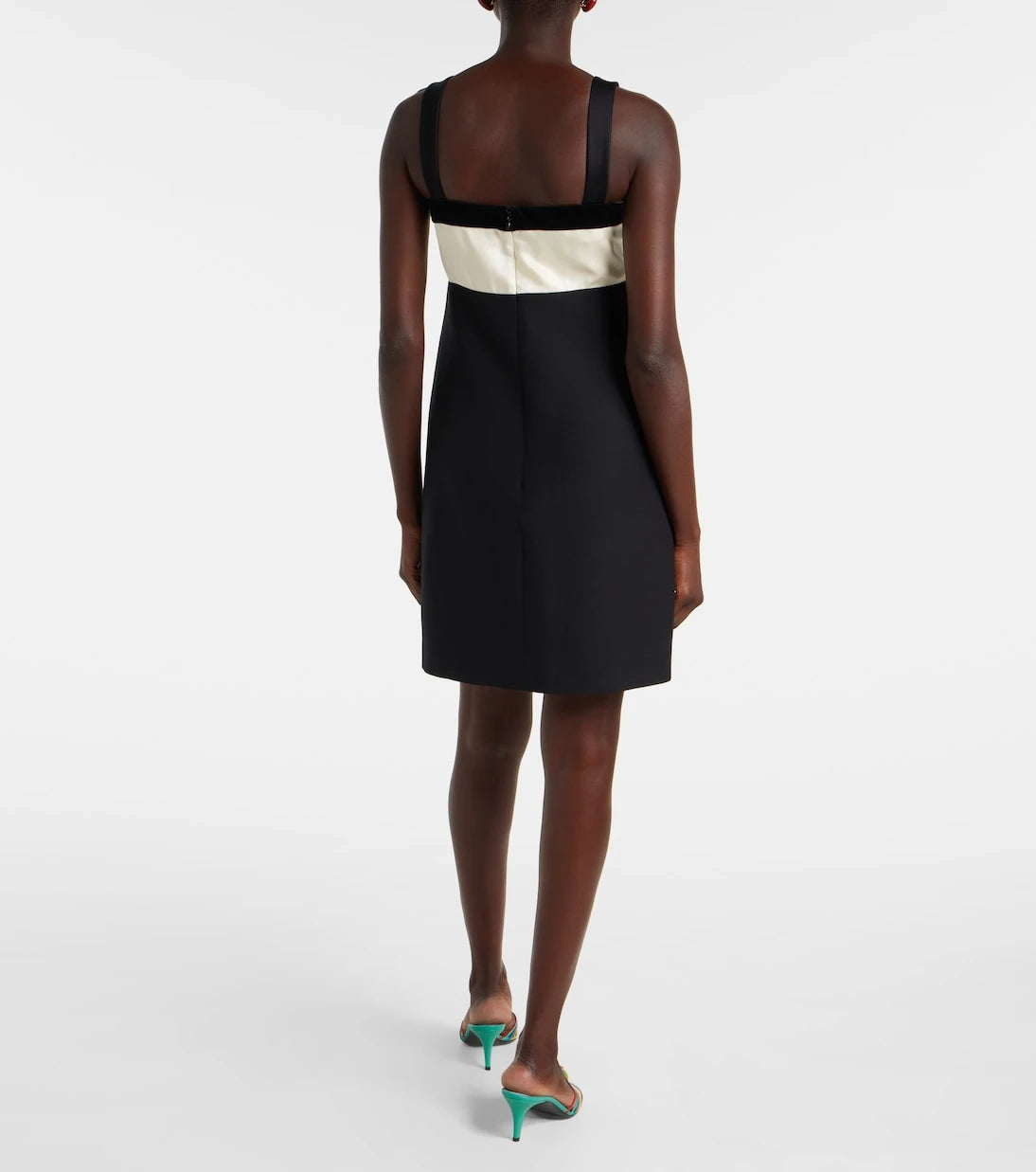 Valentino - Crepe Couture embroidered minidress
