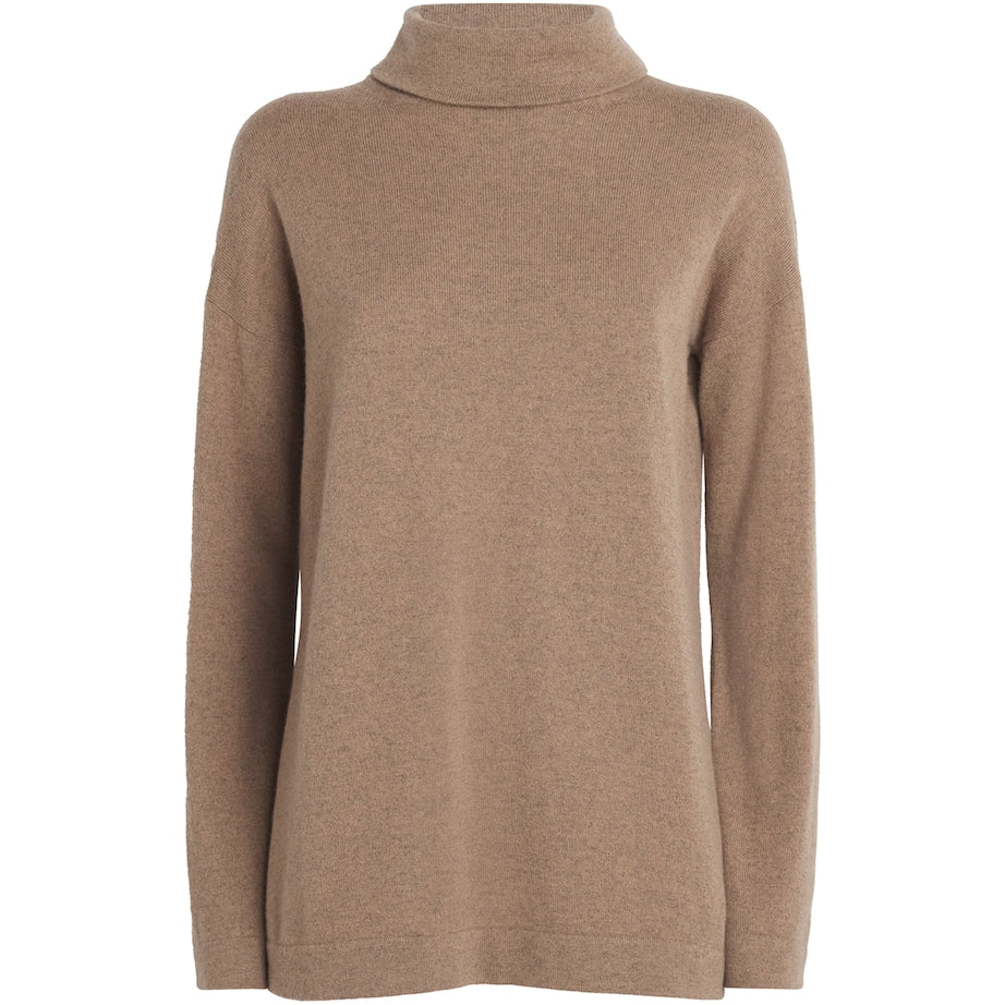Colombo Brown Cashmere Rollneck Sweater