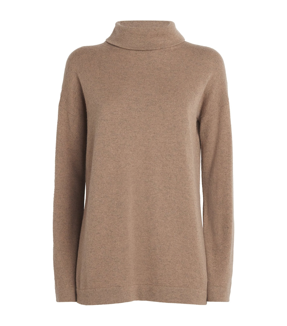 Colombo Brown Cashmere Rollneck Sweater