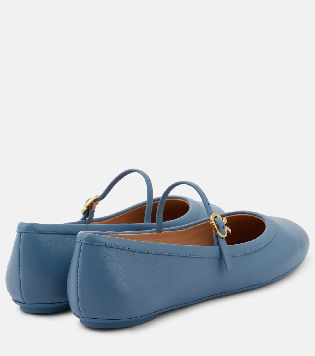 Gianvito Rossi - Carla leather Mary Jane flats