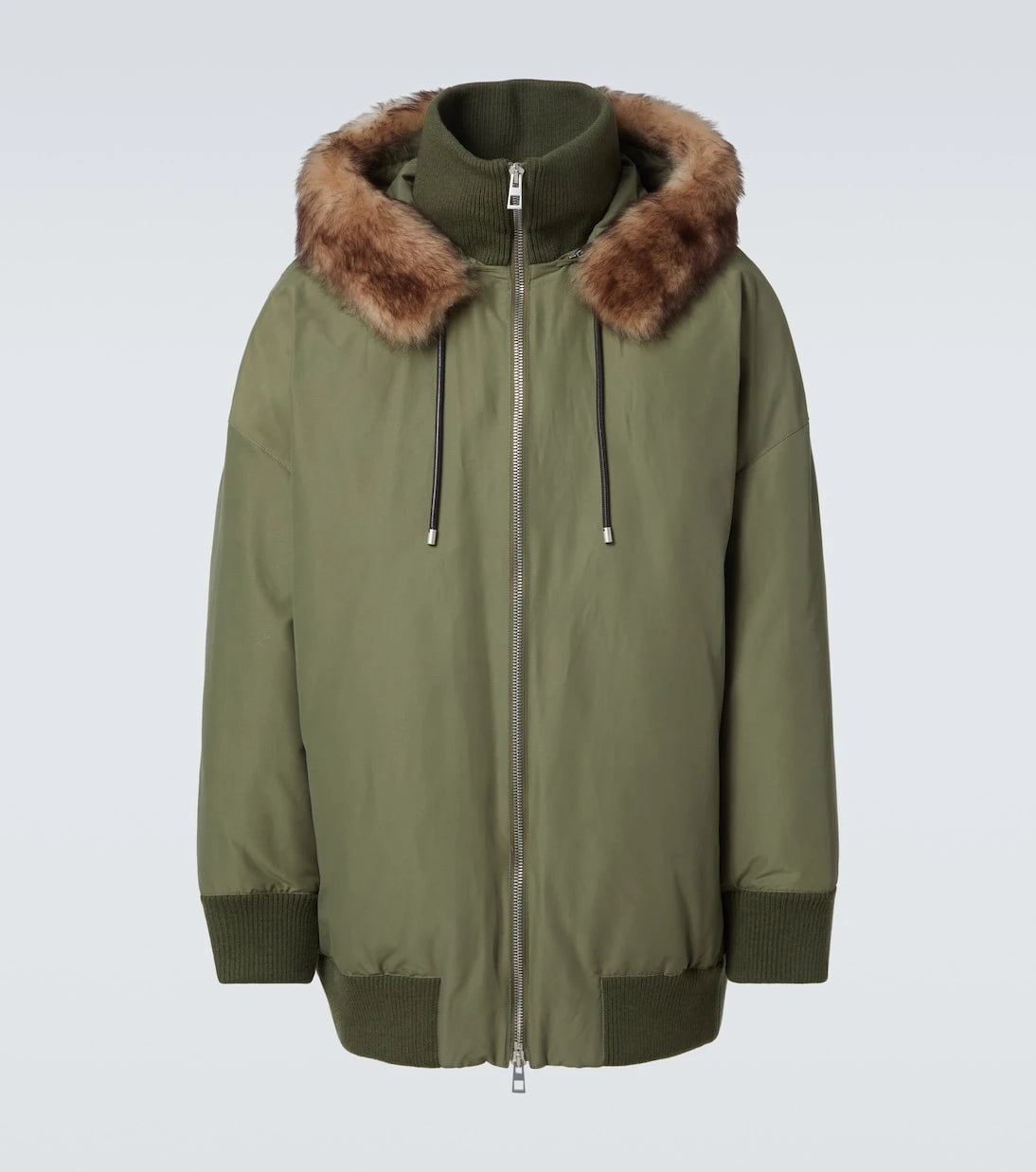 Loewe - Shearling-trimmed technical puffer coat