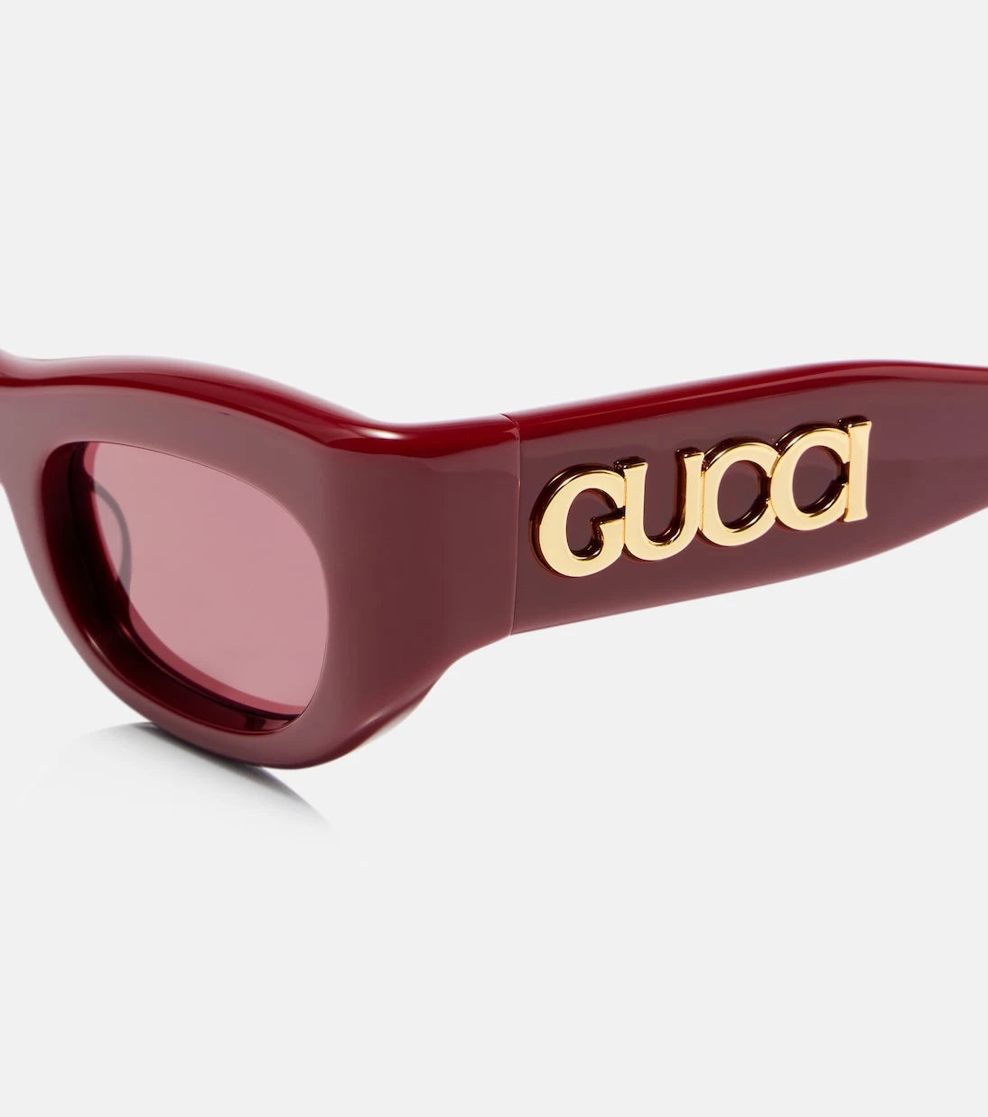 Gucci - نظارة شمسية مستطيلة بشعار