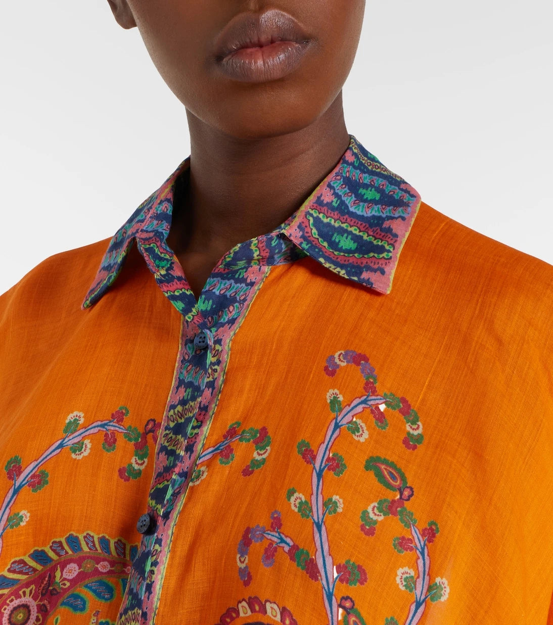 Etro - قميص بيزلي كبير الحجم