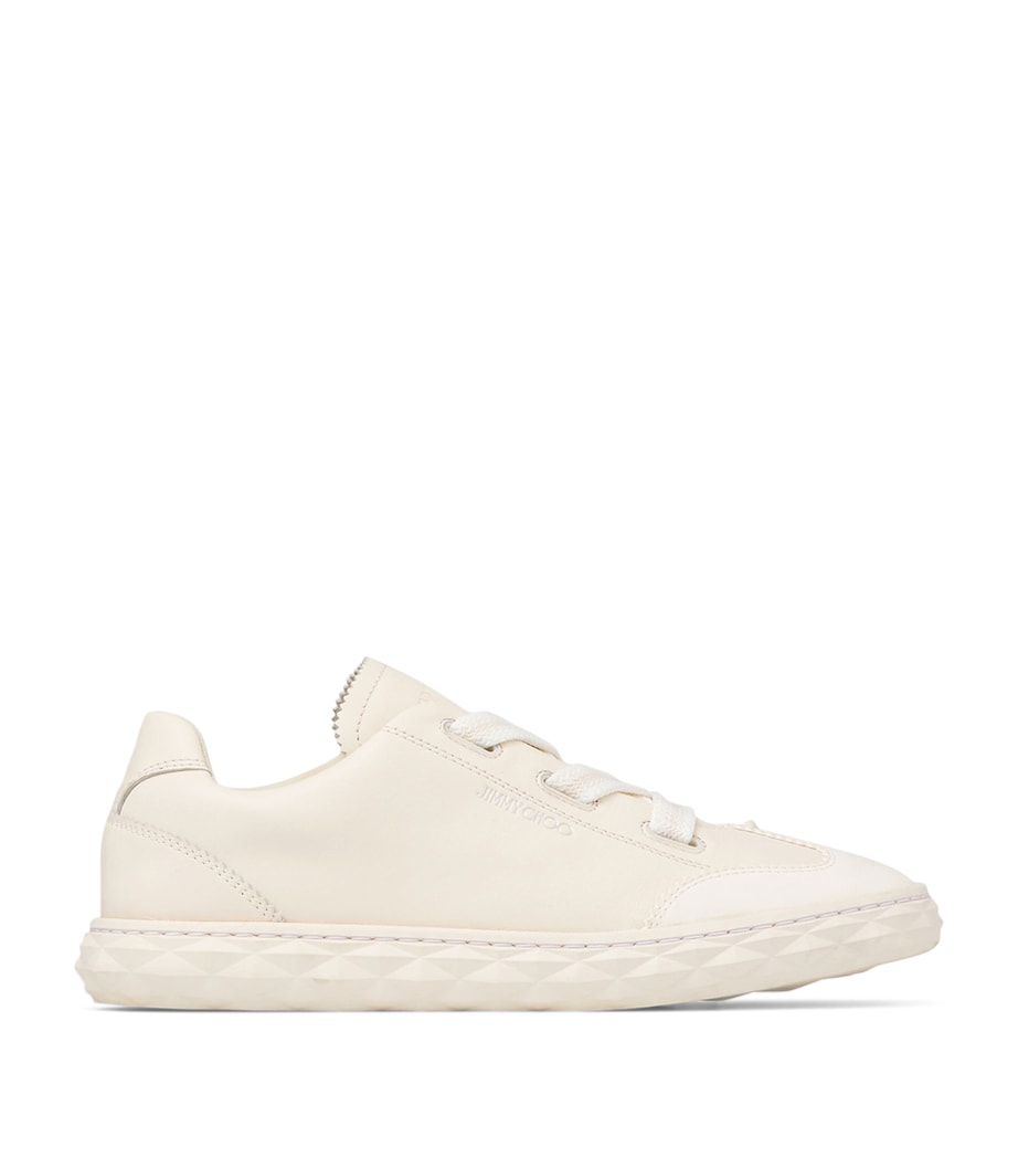 Jimmy Choo White Diamond Light Flex Leather Sneakers