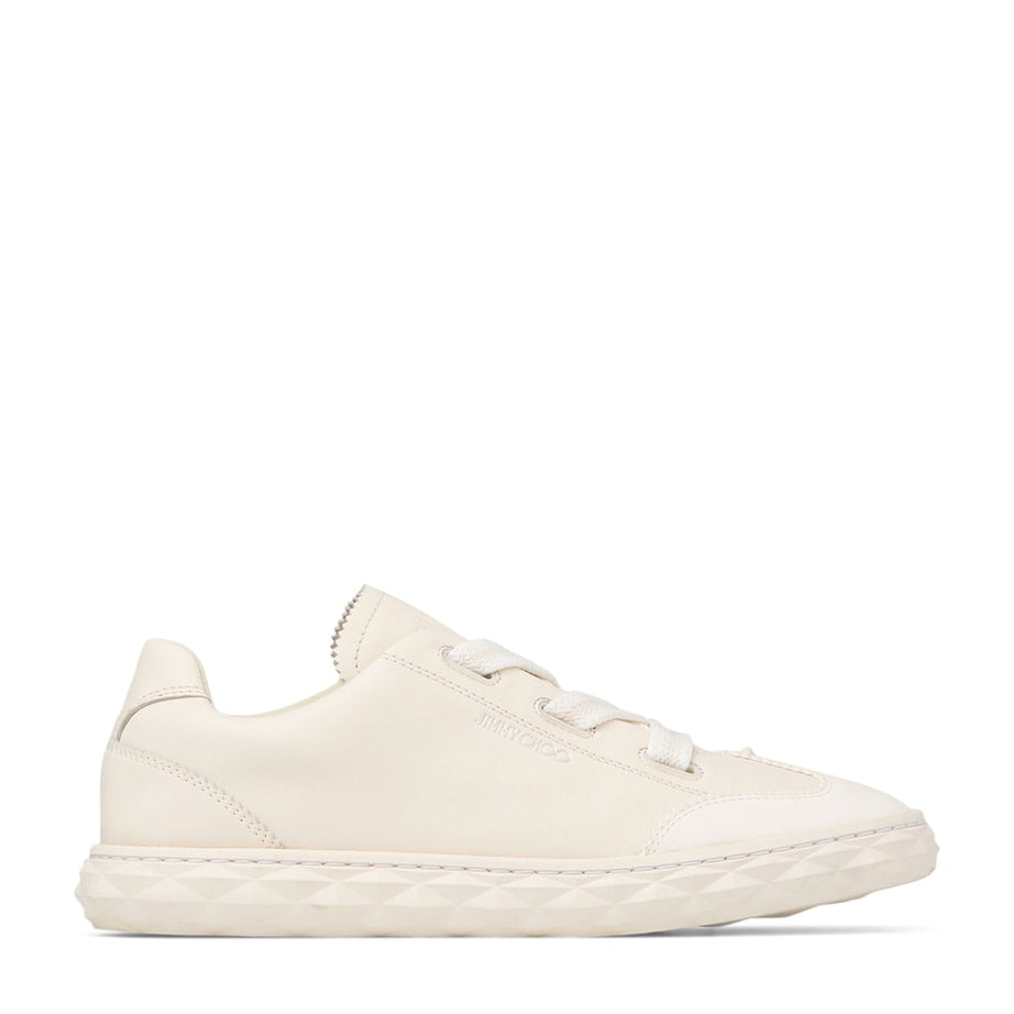 Jimmy Choo White Diamond Light Flex Leather Sneakers