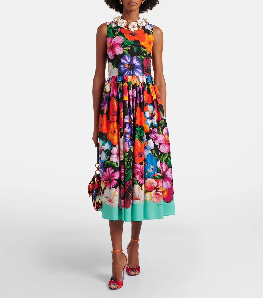 Dolce&Gabbana - Floral cotton midi dress