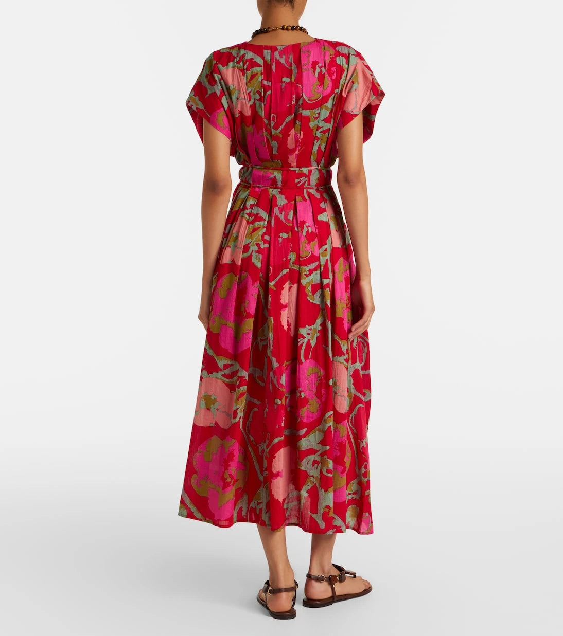 Velvet - Leilani printed cotton midi dress