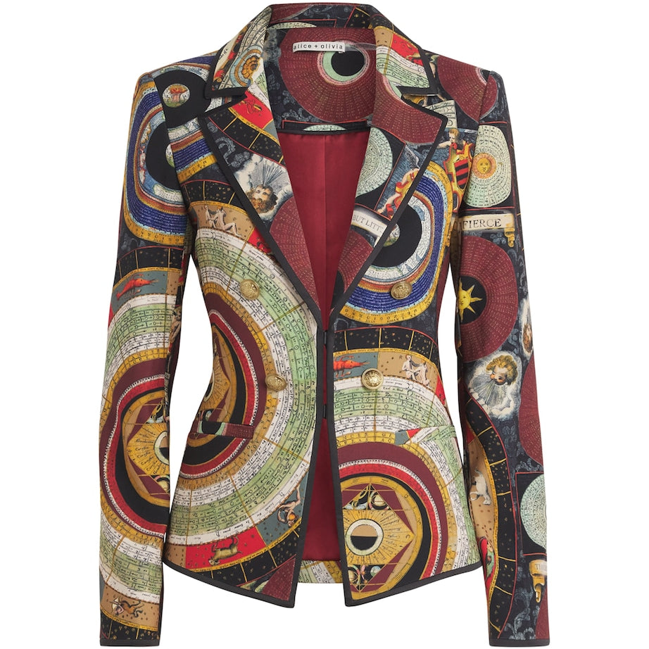 Alice+Olivia Multi Satin Mya Blazer
