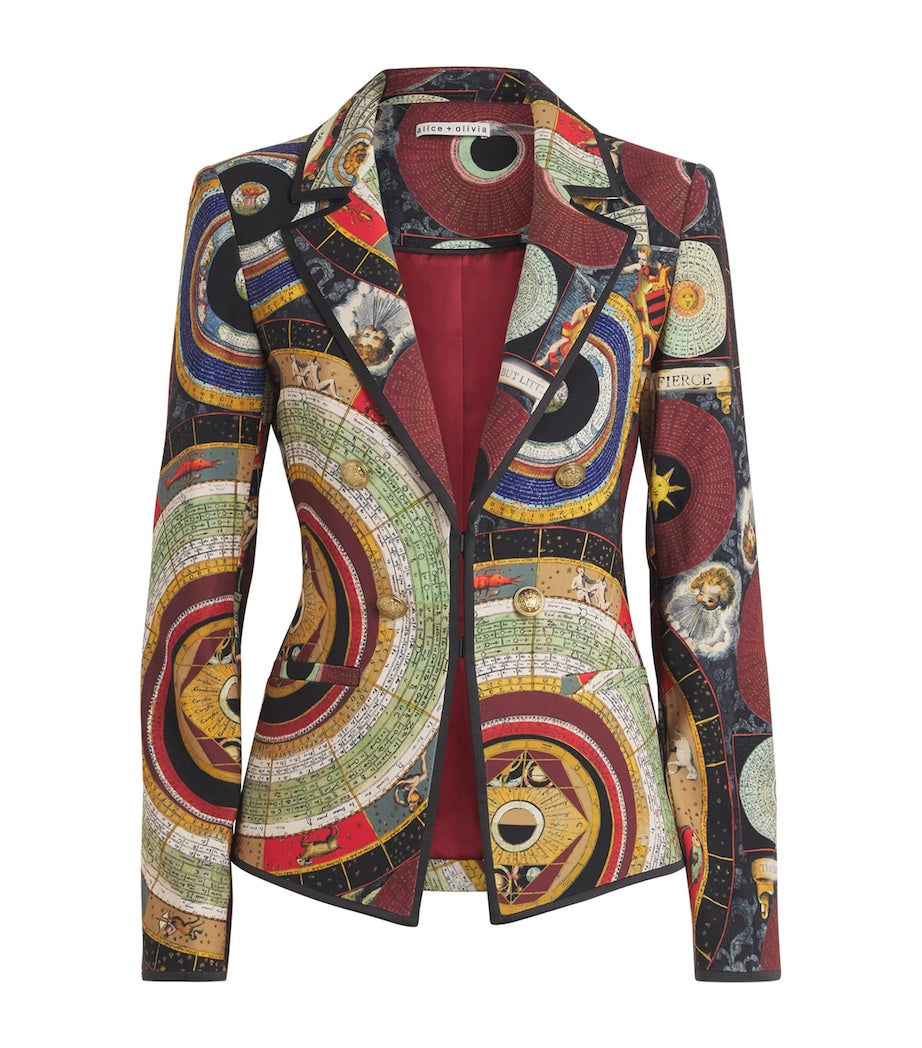 Alice+Olivia Multi Satin Mya Blazer
