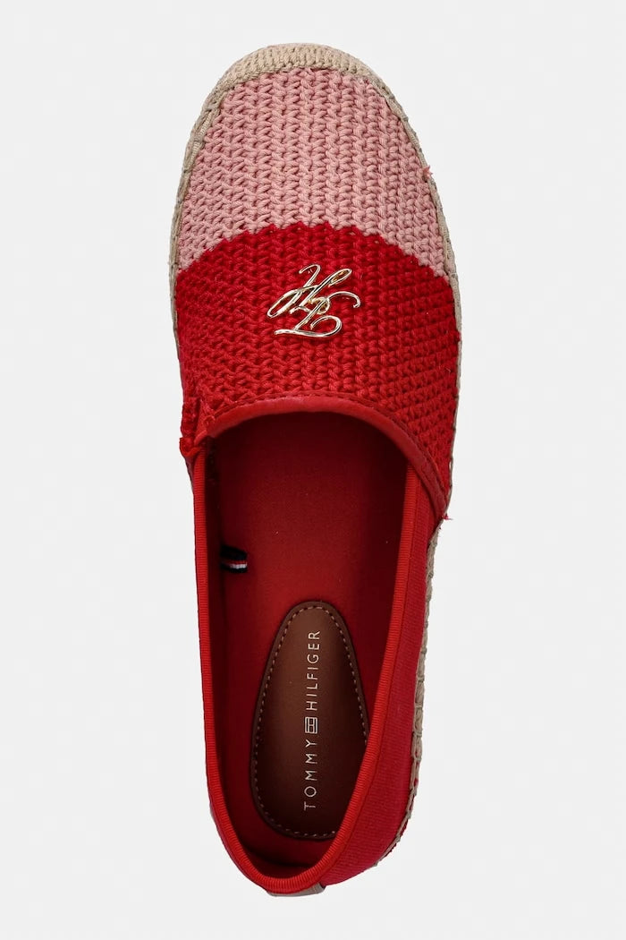 Tommy Hilfiger Kadın Espadril TH SCRIPT CROCHET ESPADRILLE
