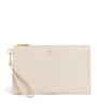 Ivory Medium Pebbled Leather Pouch