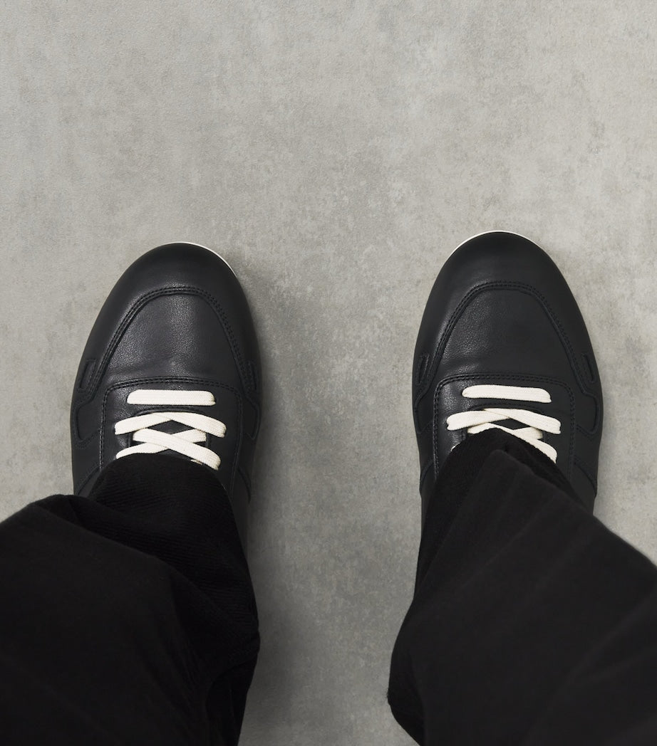 Leather Minimal Low-Top Sneakers