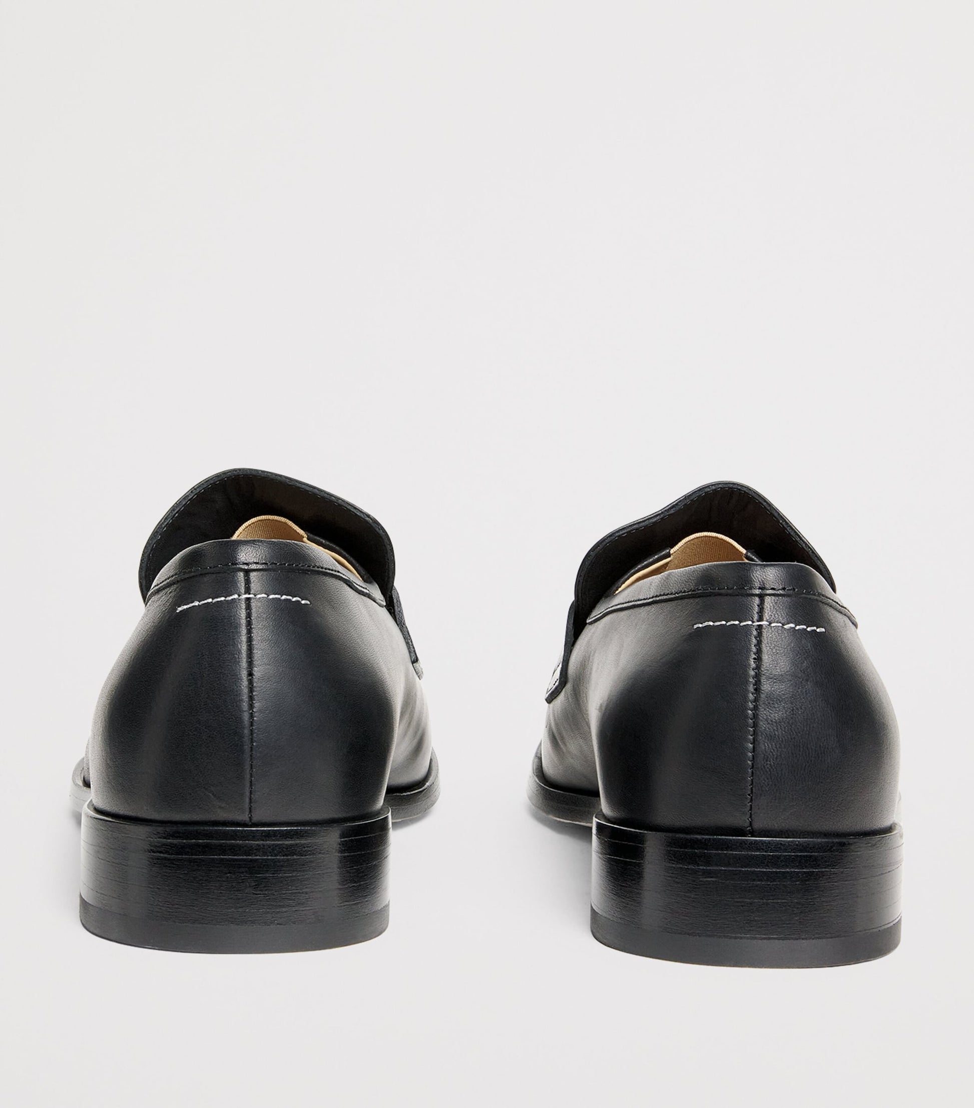 MM6 Maison Margiela Leather Debossed Logo Loafers