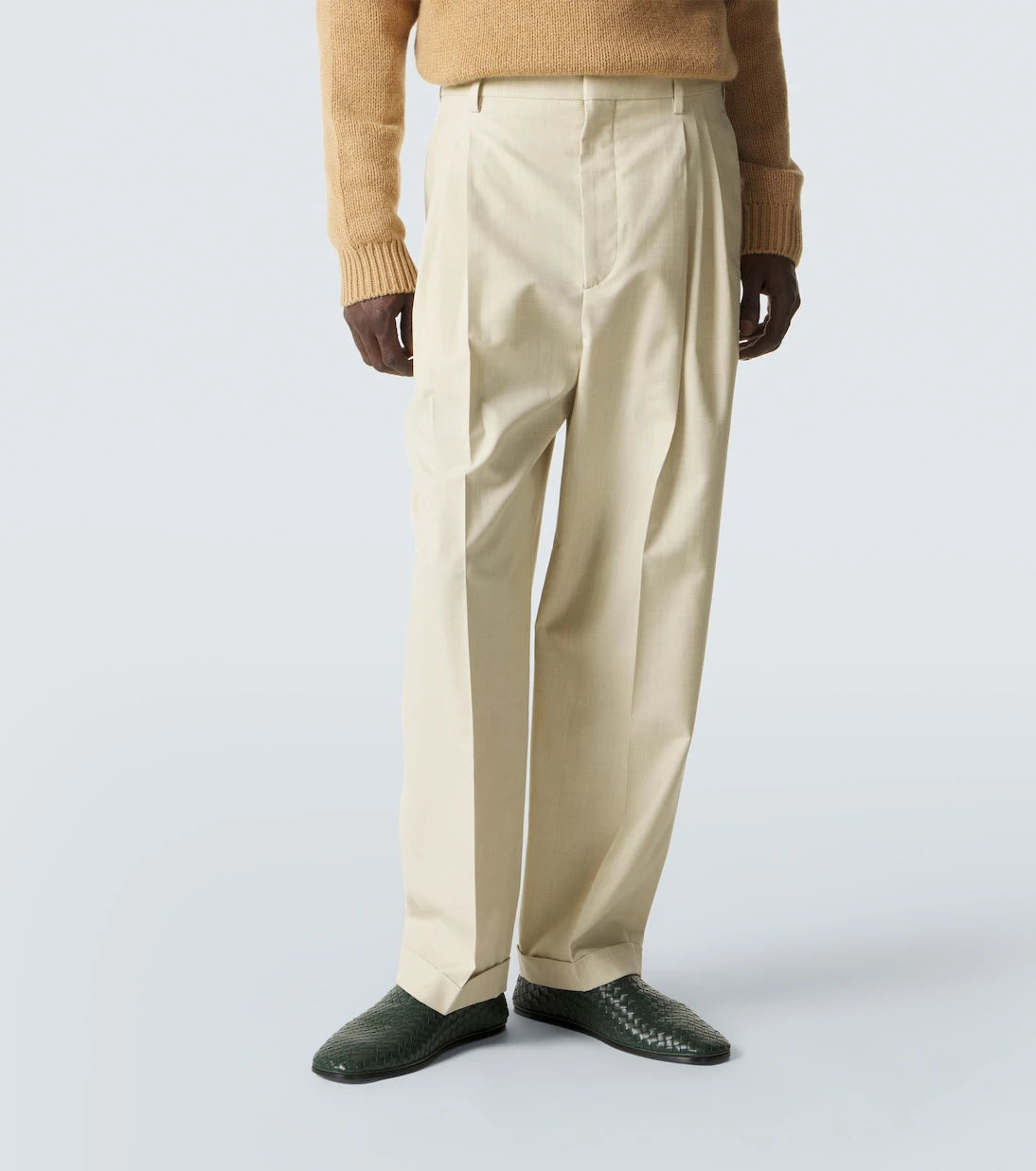 Bottega Veneta - Wool and cotton gabardine suit pants