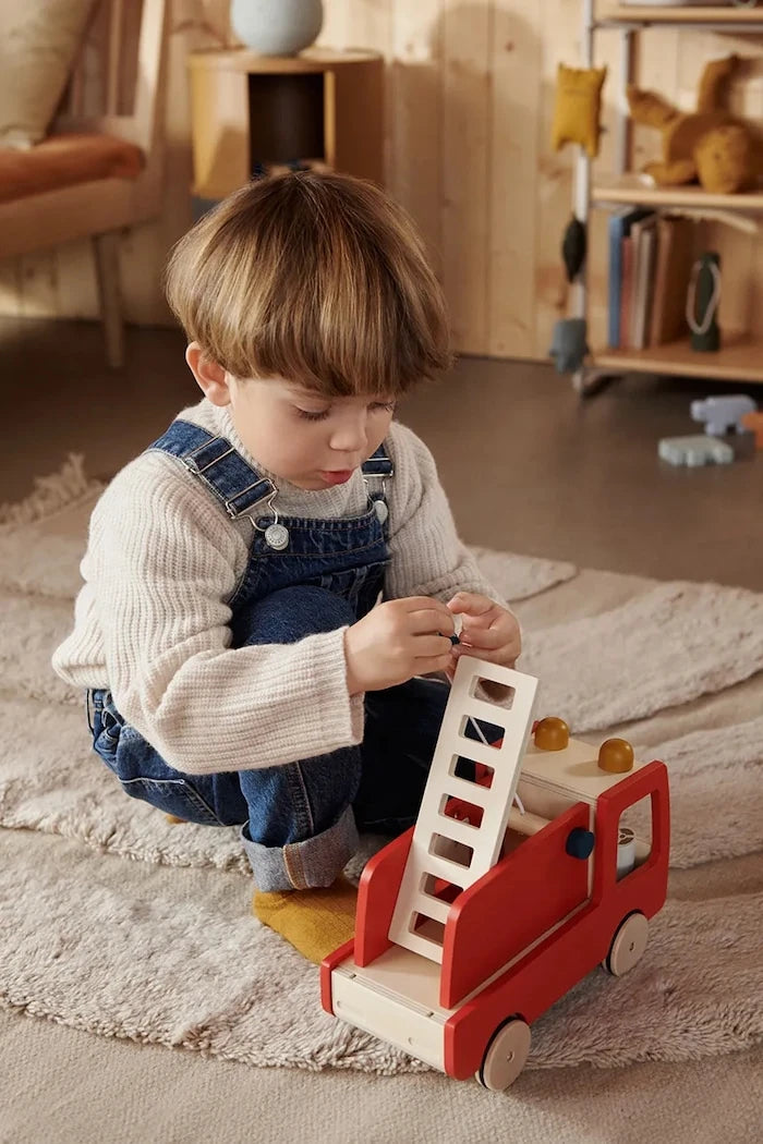 Детска дървена играчка Liewood Eigil Fire Truck