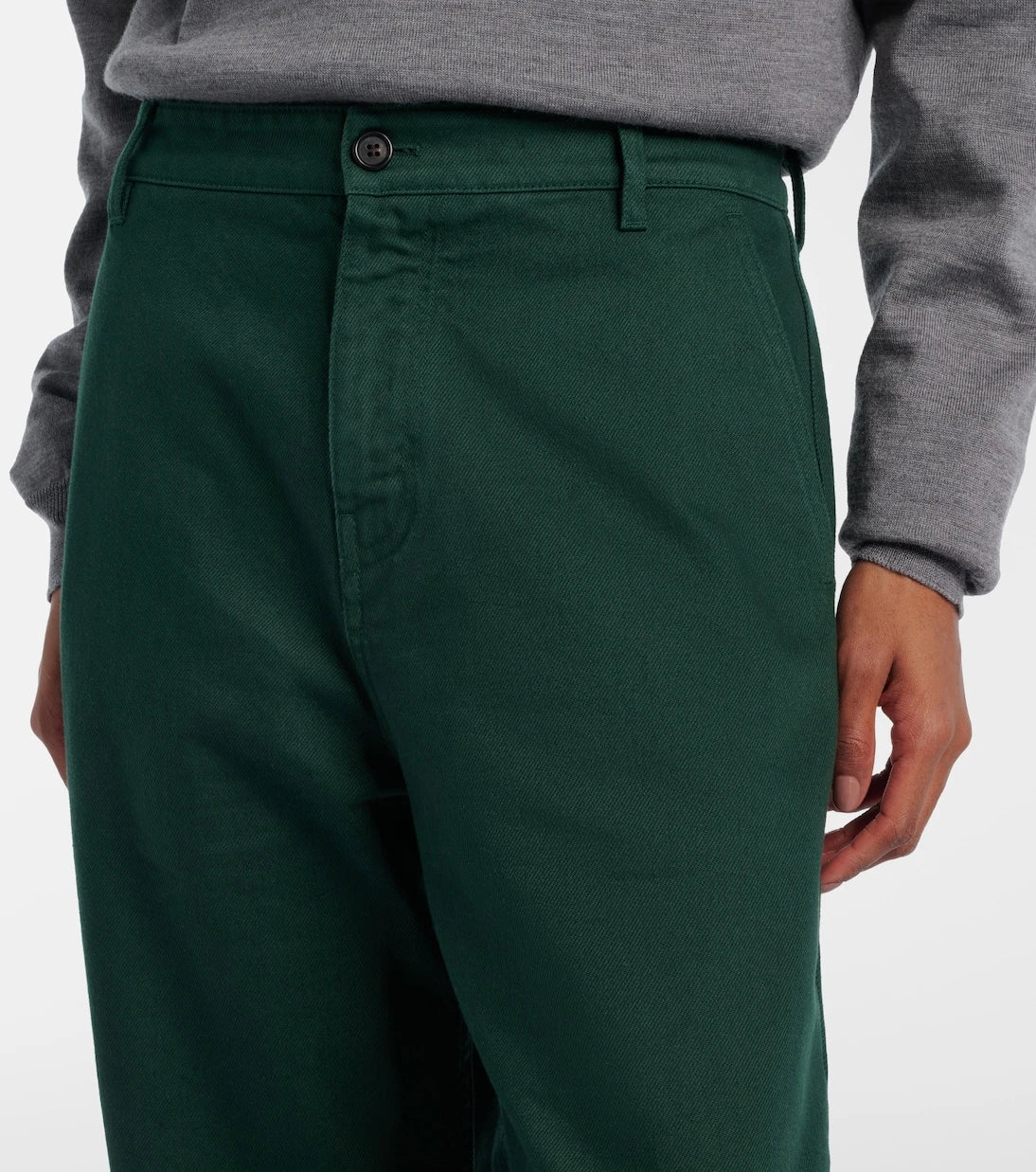 Miu Miu - Cotton gabardine straight pants