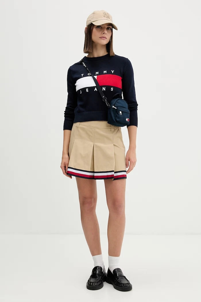 Tommy Jeans Kadın Pamuk Kazak