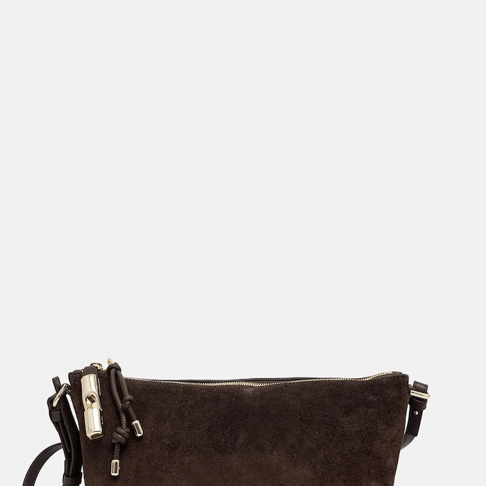 Furla kadın süet crossbody çanta
