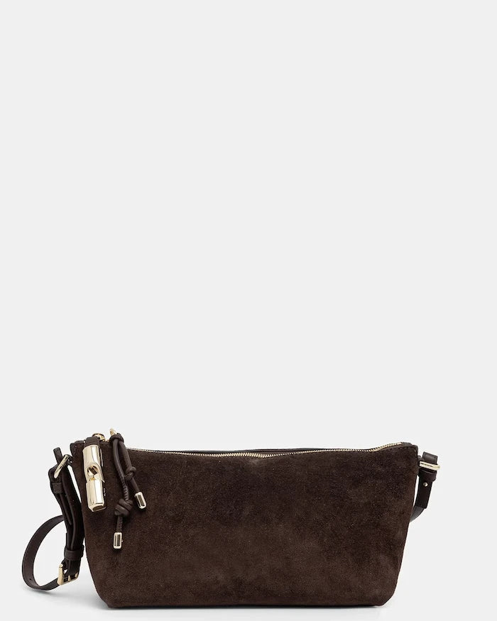 Furla kadın süet crossbody çanta