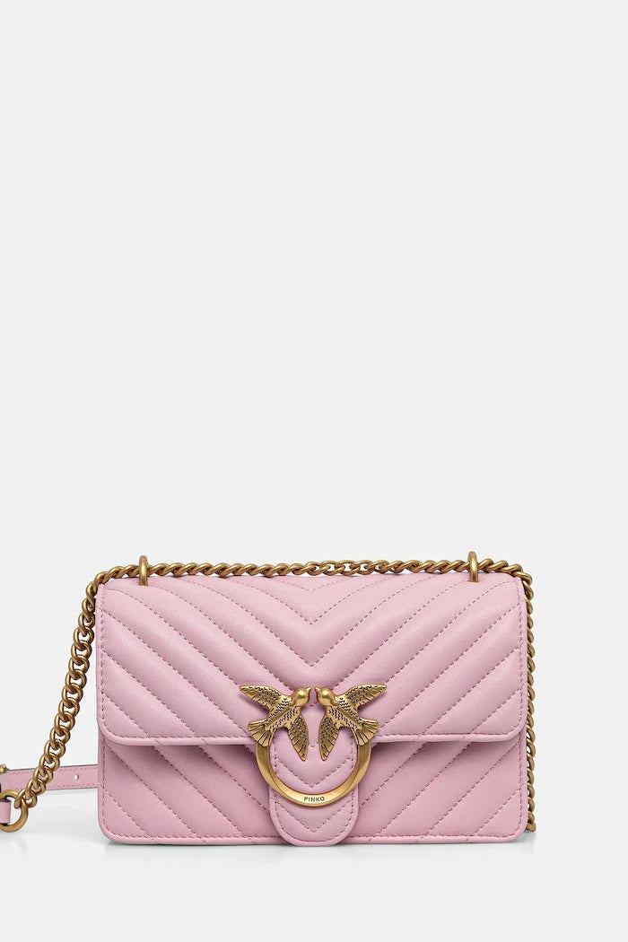 Pinko чанта crossbody дамска от кожа