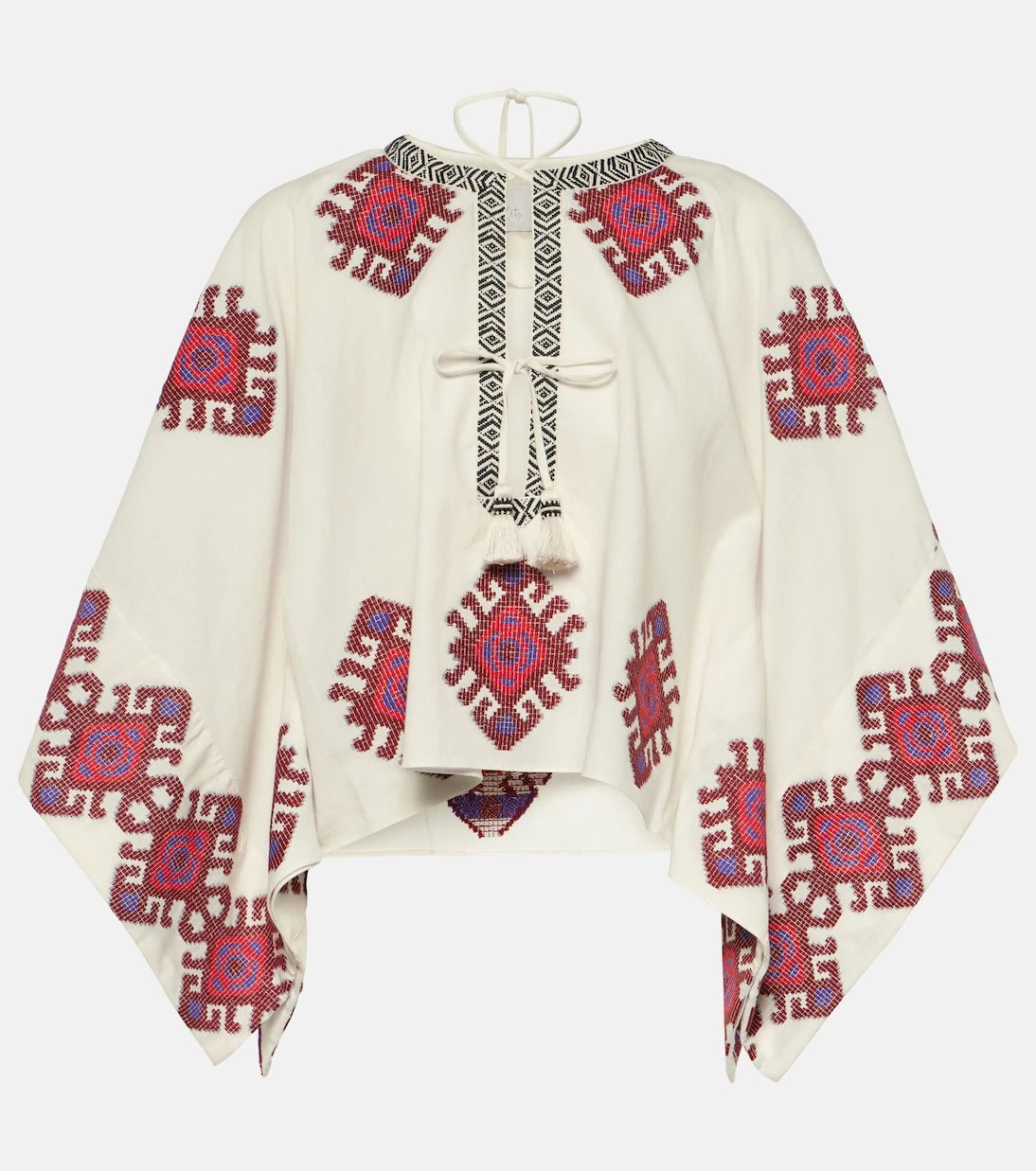 Johanna Ortiz - Fringed cotton top