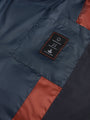Navy Water-Repellent Hybrid Down Jacket