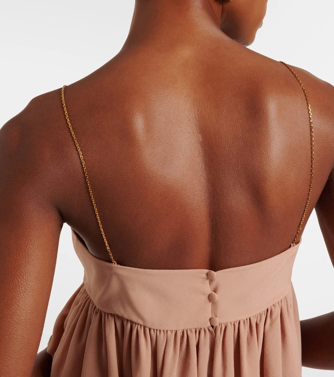 Chloé - Gathered silk top