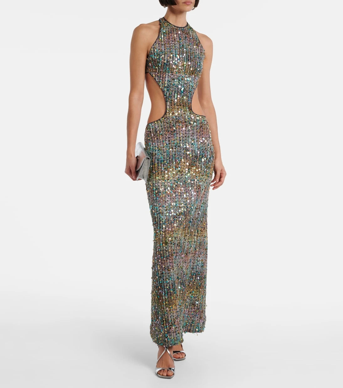 Missoni - Open-back sequined lamé gown