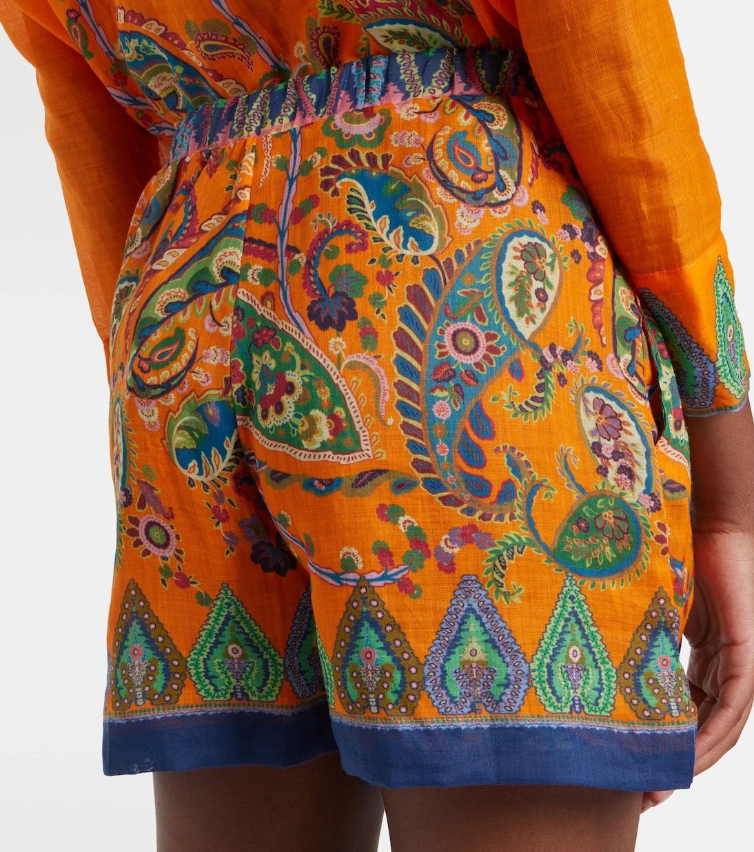 Etro - Paisley high-rise shorts