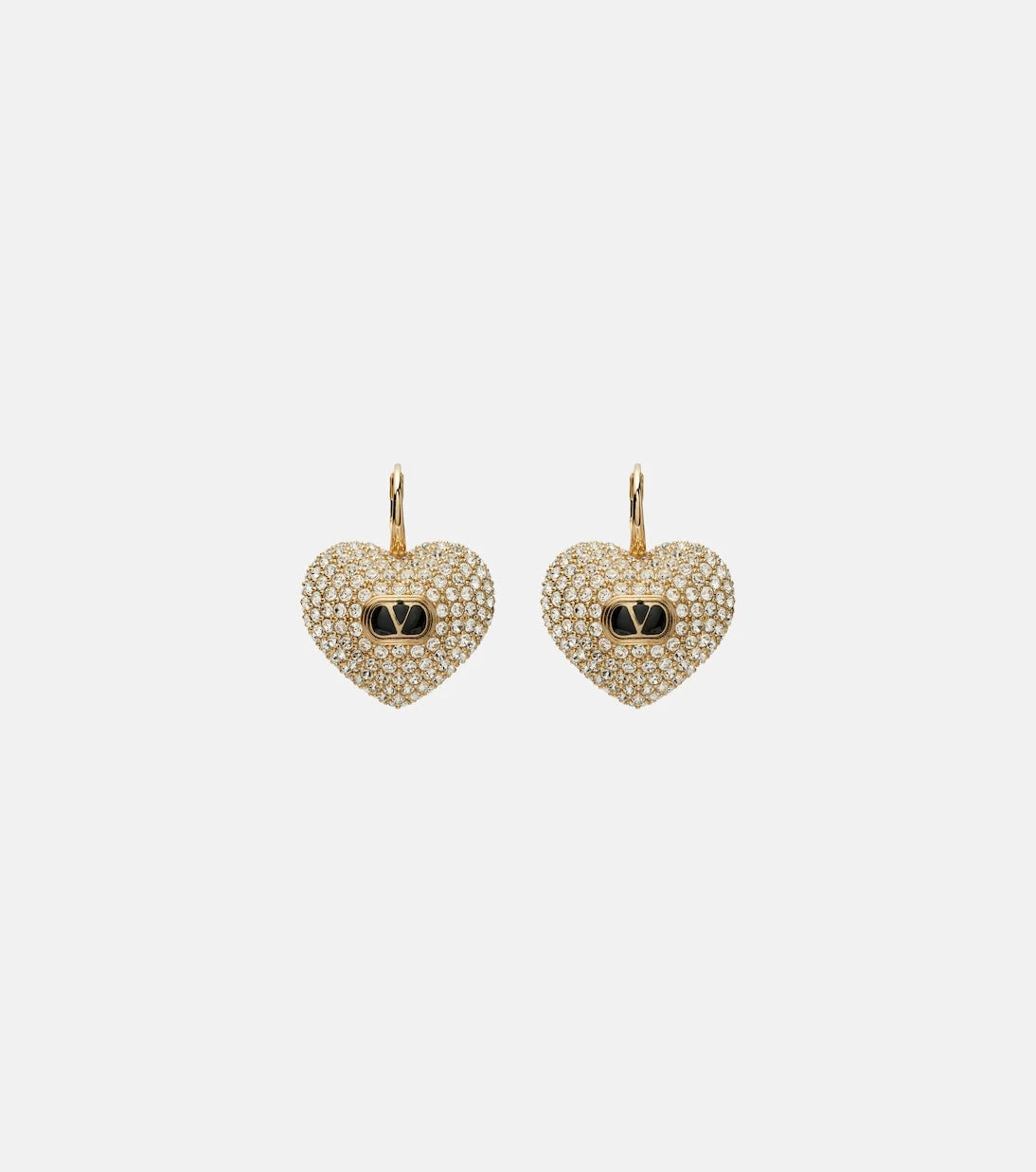 Valentino - Cœur Royale crystal-embellished earrings