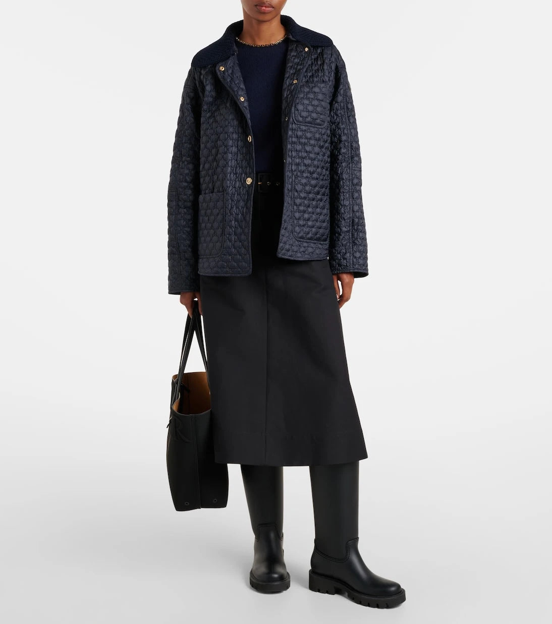 Moncler - Ribbed-knit wool and cashmere sweater