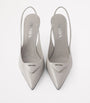 Prada Brushed Leather Slingback Pumps 75