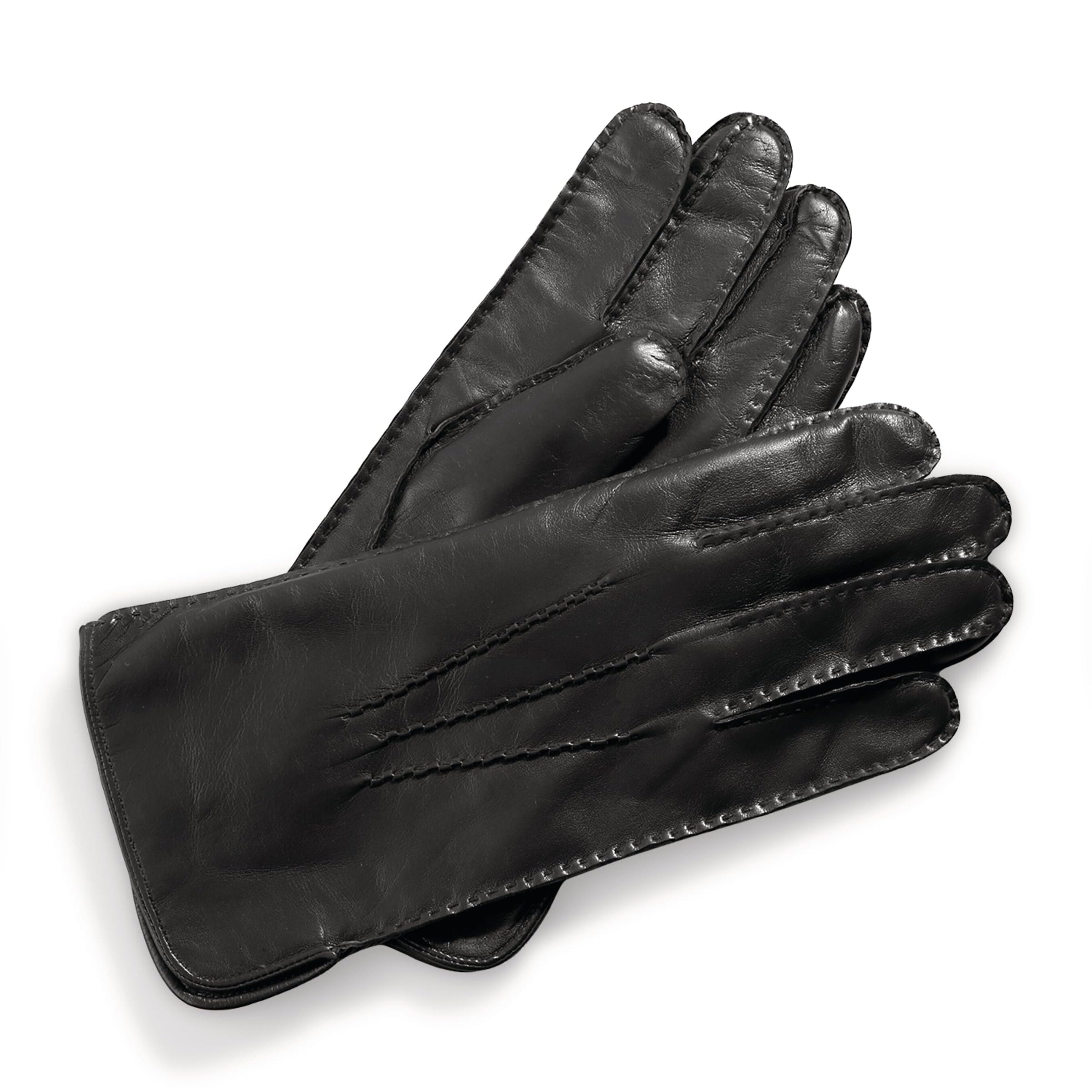 Aspinal Of London Men's Cashmere-Wool-Lined Leather Gloves