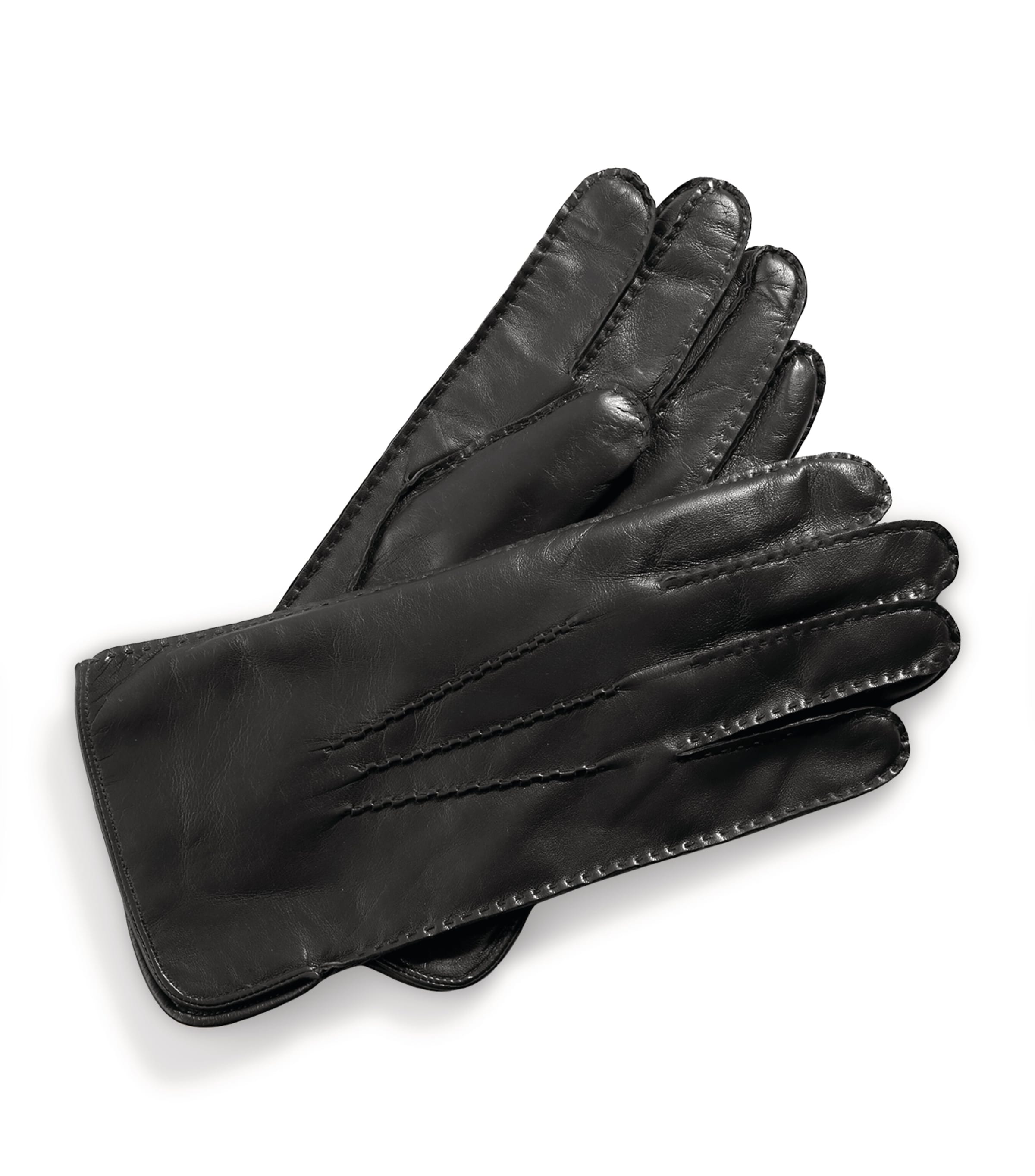 Aspinal Of London Men's Cashmere-Wool-Lined Leather Gloves