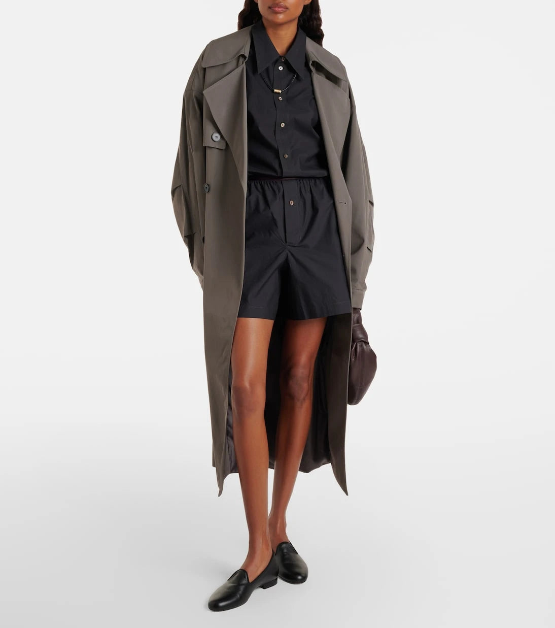 Lemaire - Cotton and silk shorts