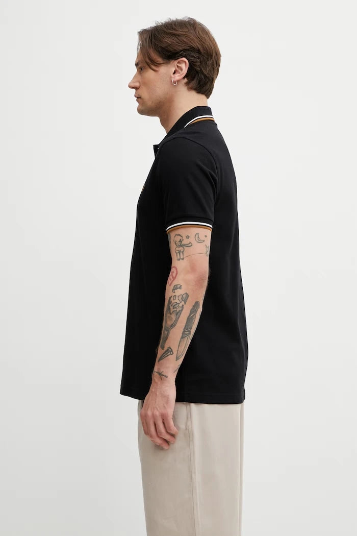 Fred Perry тениска с яка мъжка от памук