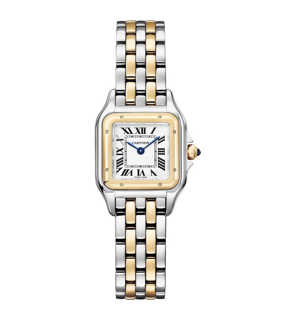 Small Yellow Gold and Stainless Steel Panthère de Cartier Watch 23mm