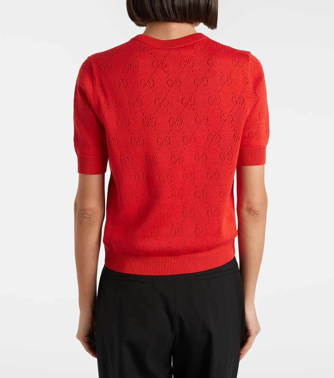Gucci - GG pointelle silk and cotton sweater
