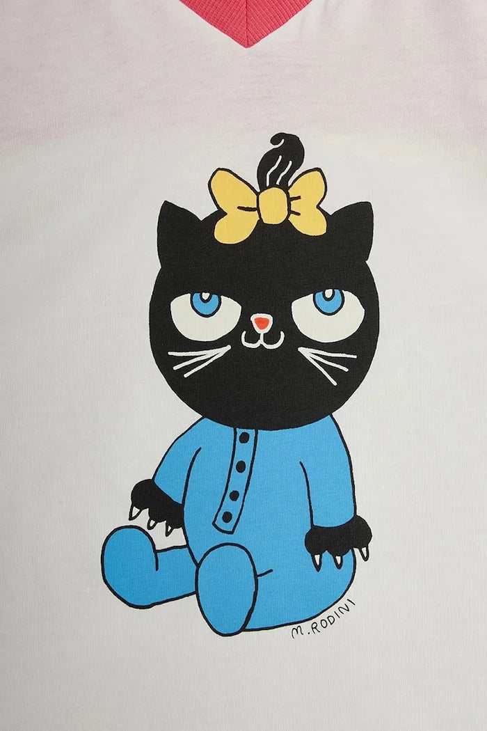 Mini Rodini pamuklu çocuk tişört Cat