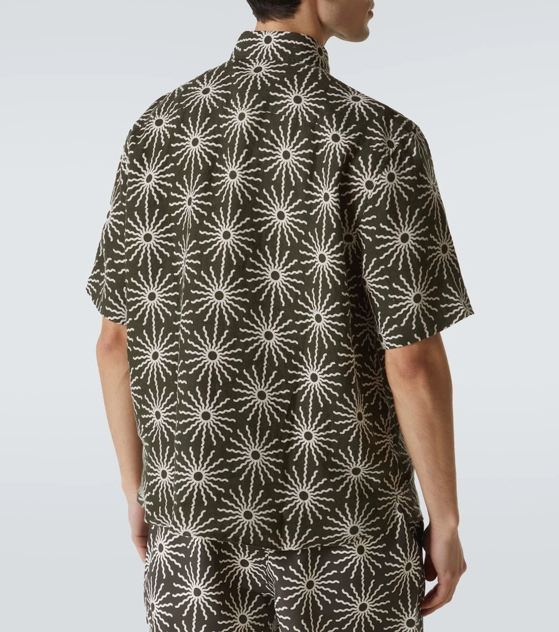 Frescobol Carioca - Castro printed linen bowling shirt